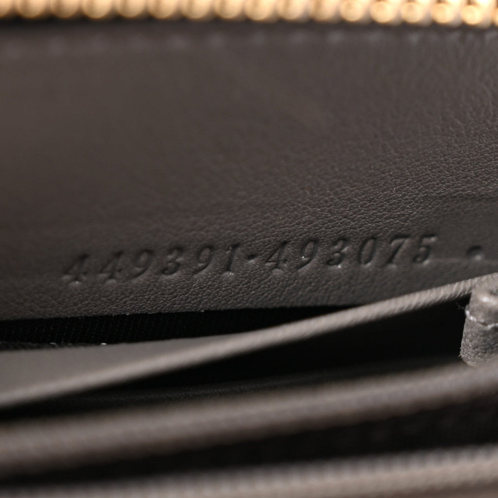 Microguccissima Zip Around Wallet Grey £¨ Direct shipment via from wholesalehk.shop