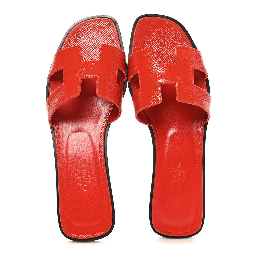 Patent Epsom Oran Sandals 37.5 Jasper Rouge wholesalehk.shop