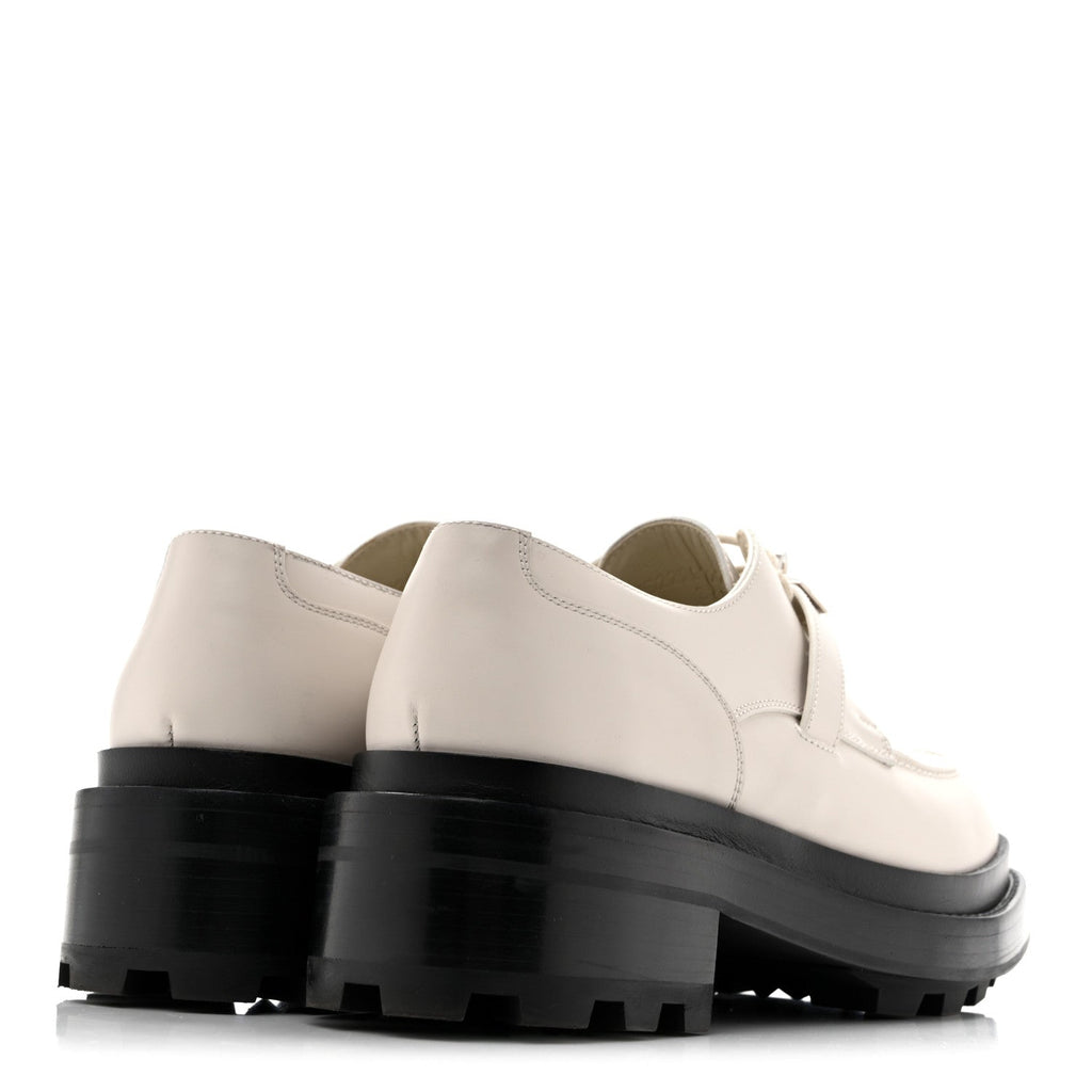 Glossed Calfskin First Derby 36.5 Beige Glaise wholesalehk.shop