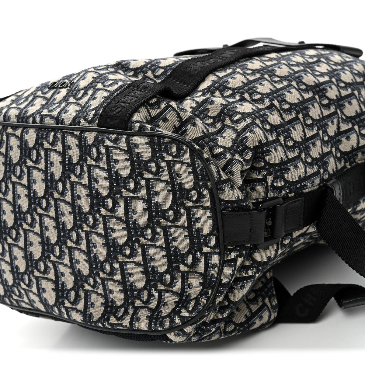 Oblique Calfskin Safari Backpack Navy Blue wholesalehk.shop