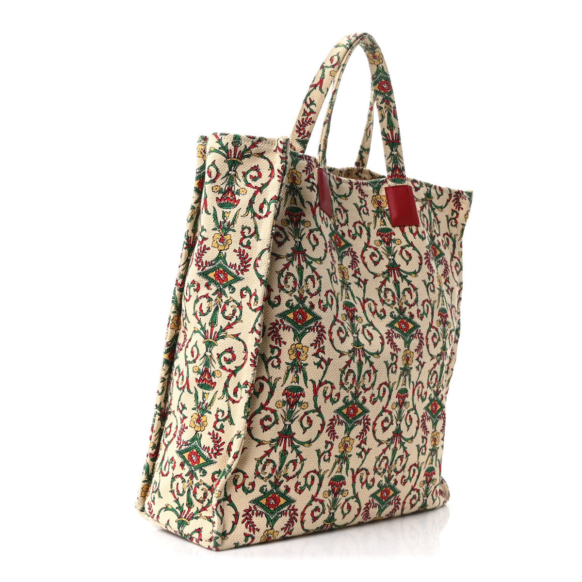 Canvas Garden Store Floral Vertical Tote Multicolor wholesalehk.shop