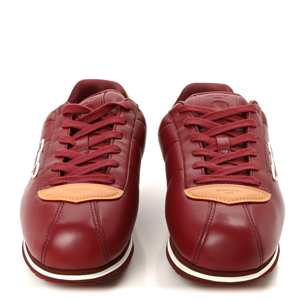 Lambskin Vachetta Mens LV Buttersoft Sneakers 10 Bordeaux £¨ Direct shipment via from wholesalehk.shop