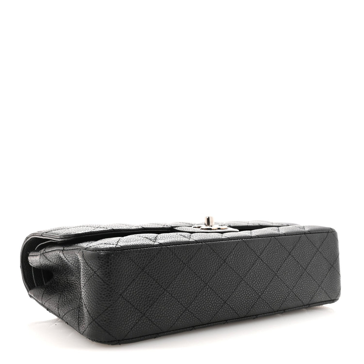 Caviar Quilted Medium Double Flap Black wholesalehk.shop