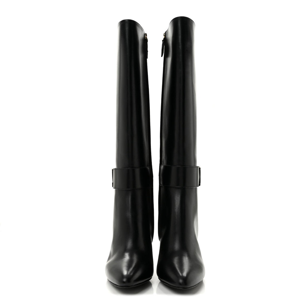 Calfskin Midtown High Boots 40 Black £¨ Direct shipment via from wholesalehk.shop