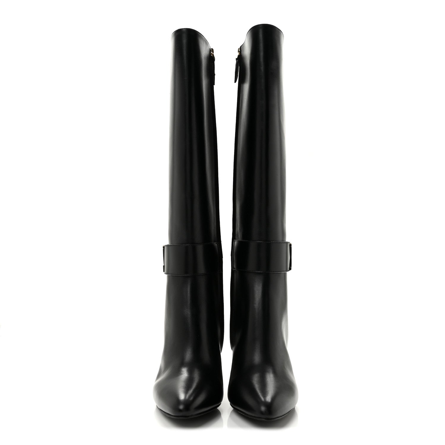 Calfskin Midtown High Boots 40 Black £¨ Direct shipment via from wholesalehk.shop