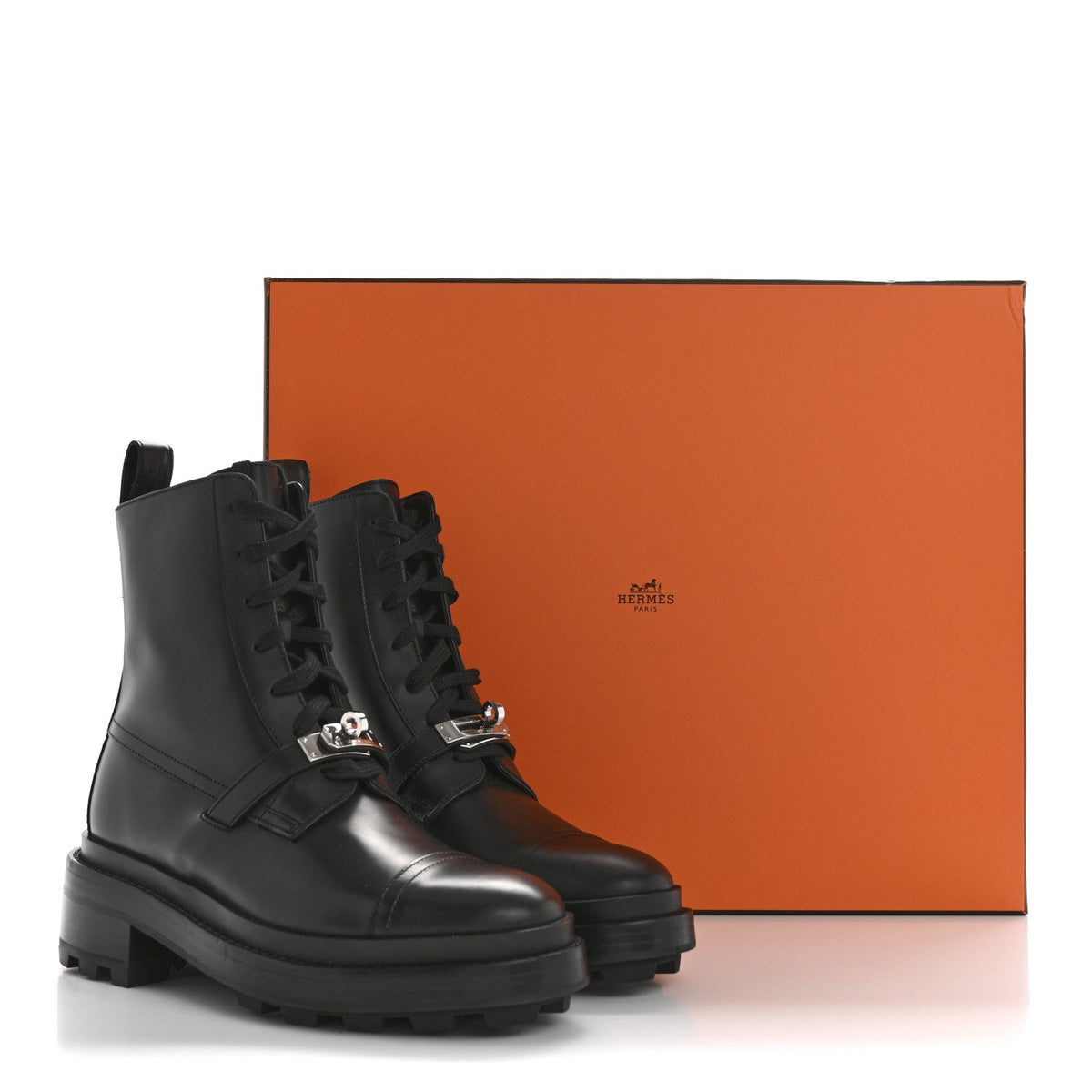 Glossed Calfskin Funk Ankle Boots 36 Black wholesalehk.shop