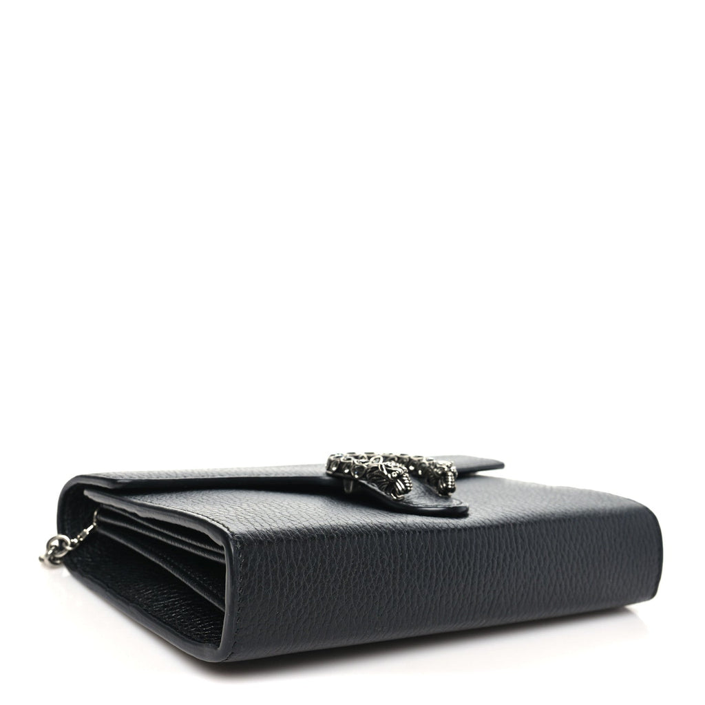 Calfskin Mini Dionysus Chain Wallet Black wholesalehk.shop