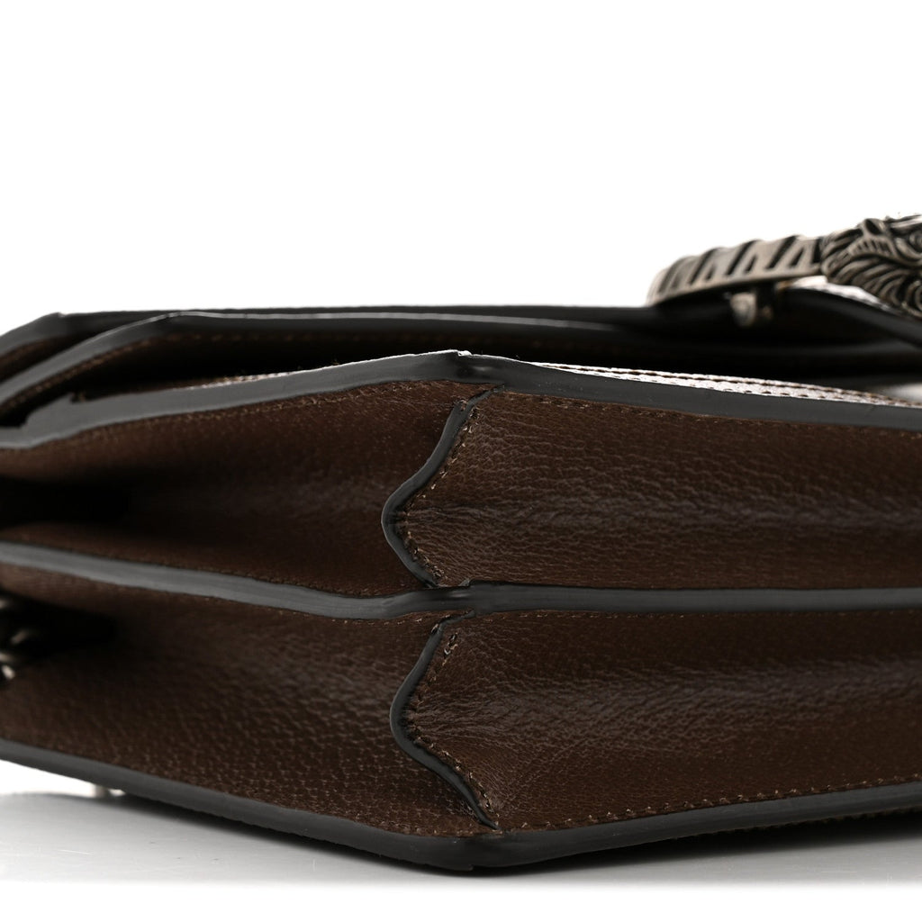 GG Supreme Monogram Textured Dollar Calfskin Top Handle Dionysus Shoulder Bag Beige Ebony New Acero wholesalehk.shop