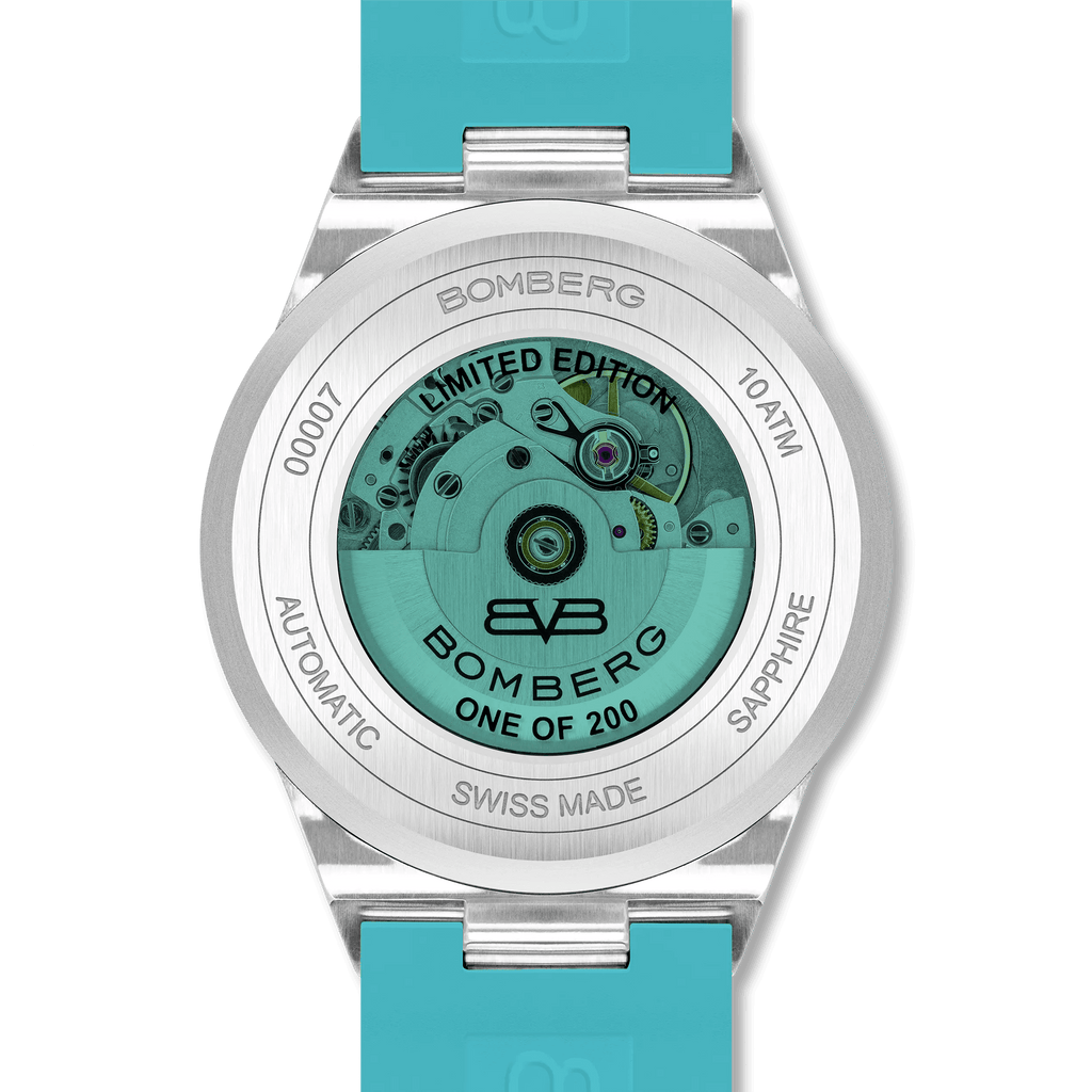Bomberg Men's Bolt-68 NEO Automatic Teal Lagoon Watch wholesalehk.shop