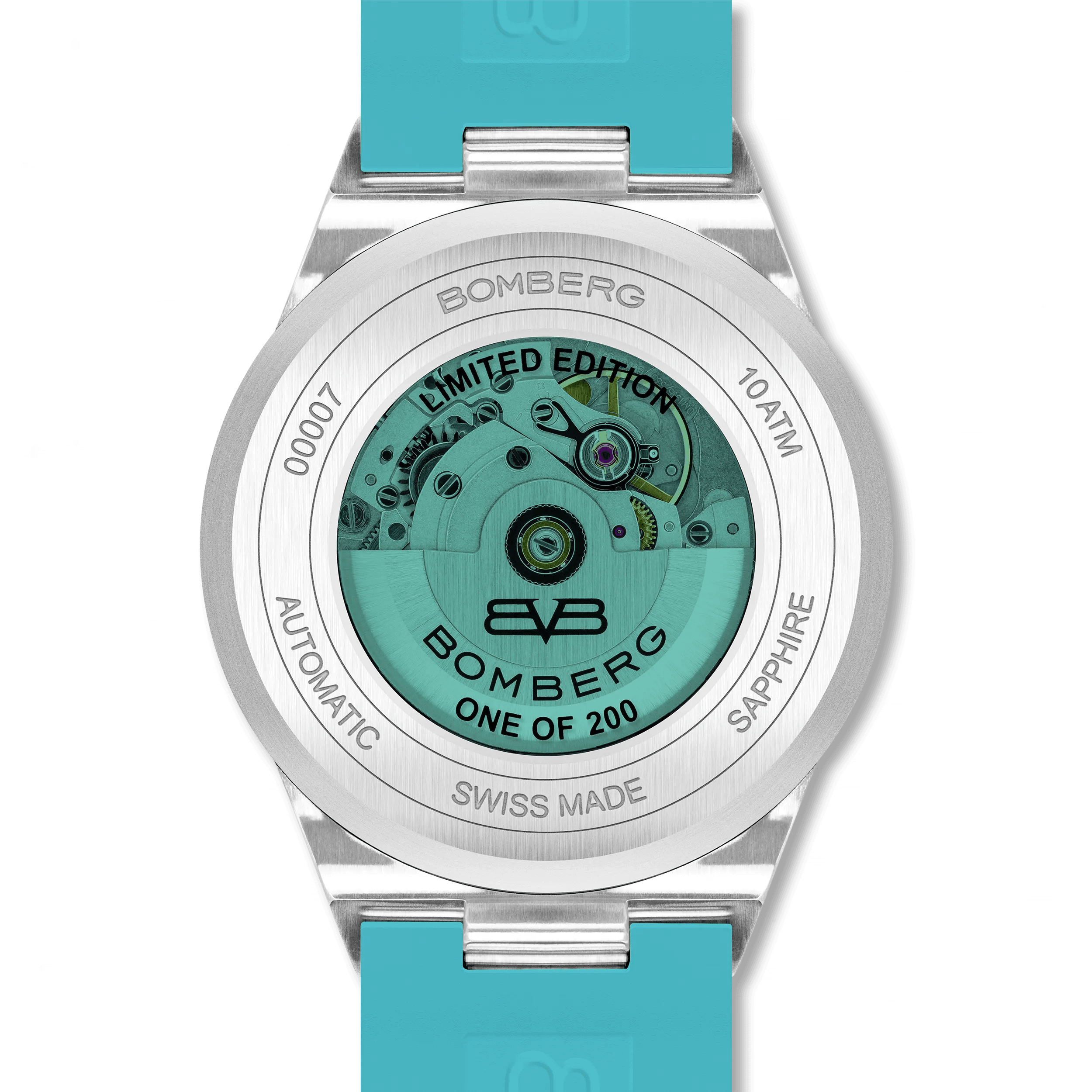 Bomberg Men's Bolt-68 NEO Automatic Teal Lagoon Watch wholesalehk.shop