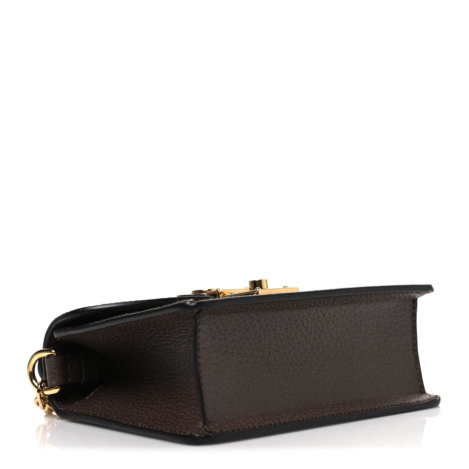 GG Supreme Monogram Textured Dollar Calfskin Web Mini Ophidia Padlock Top Handle Chain Shoulder Bag Beige Ebony New Acero £¨ Direct shipment via from wholesalehk.shop