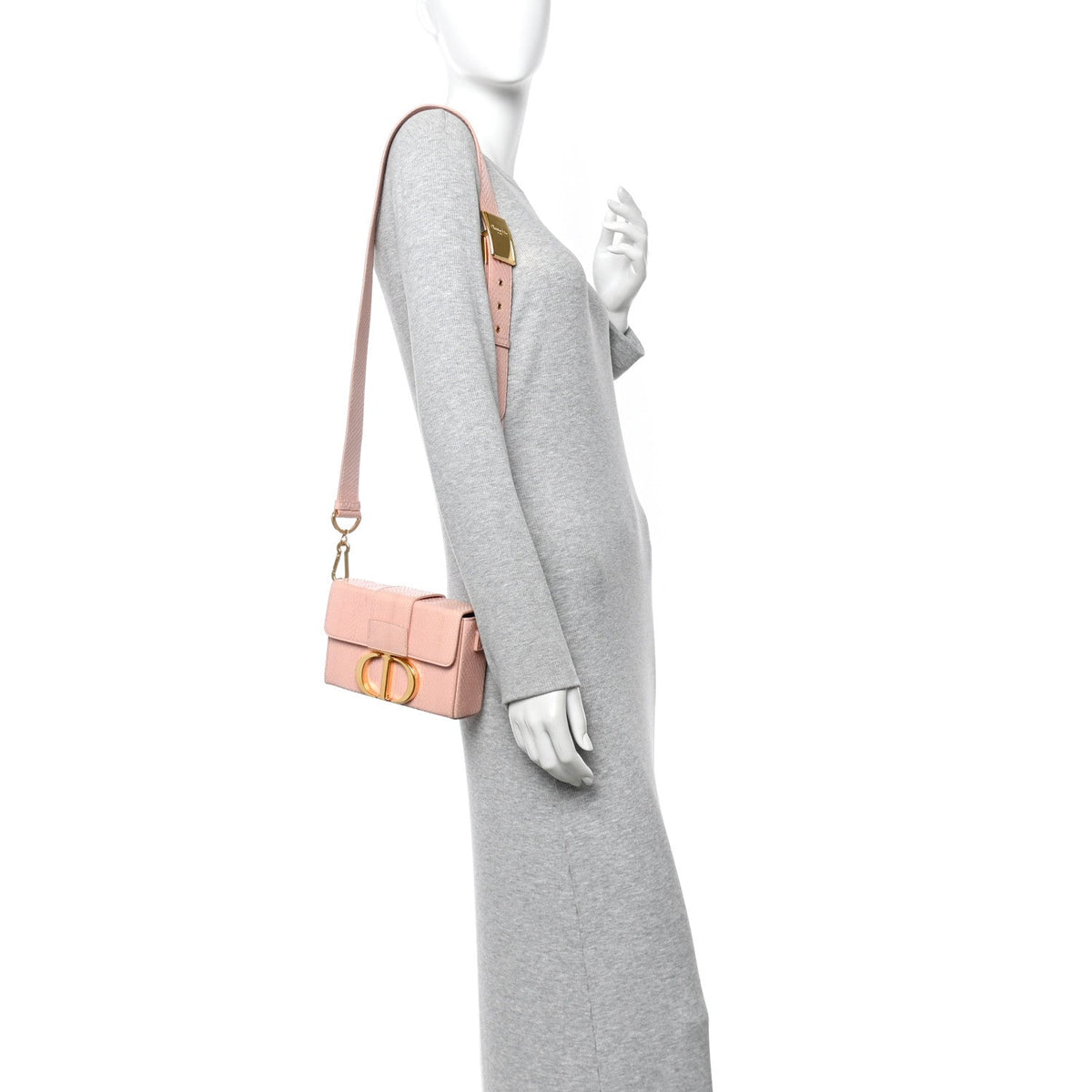 Snakeskin 30 Montaigne Box Bag Rose Clair wholesalehk.shop