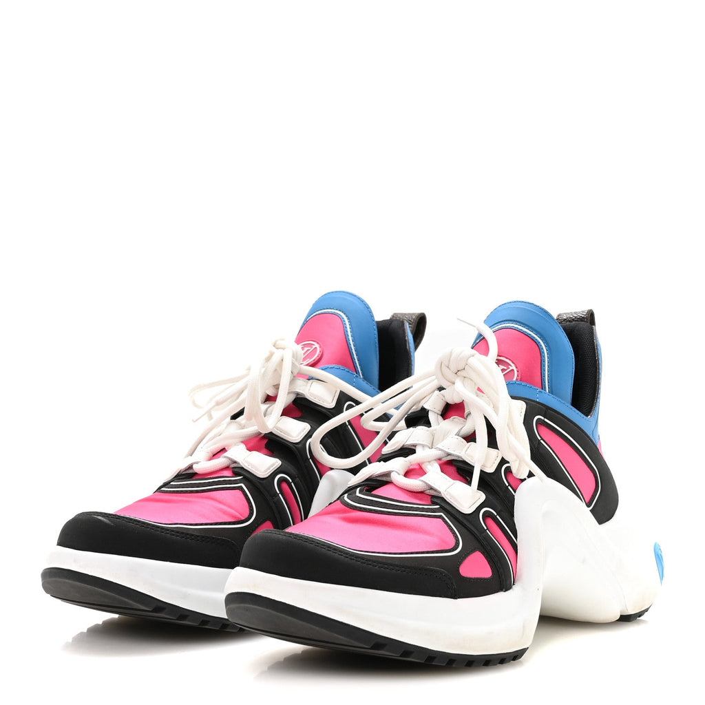 Calfskin Technical Satin LV Archlight Sneakers 38.5 Rose Pop Pink £¨ Direct shipment via from wholesalehk.shop