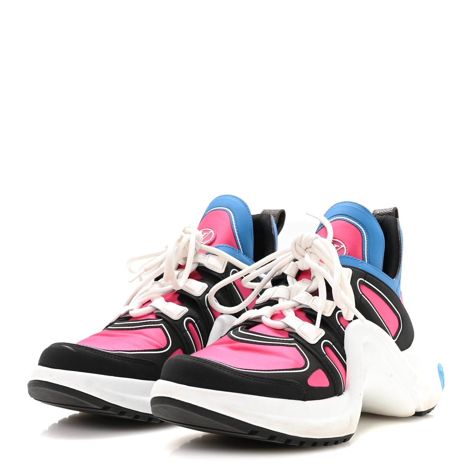 Calfskin Technical Satin LV Archlight Sneakers 38.5 Rose Pop Pink £¨ Direct shipment via from wholesalehk.shop
