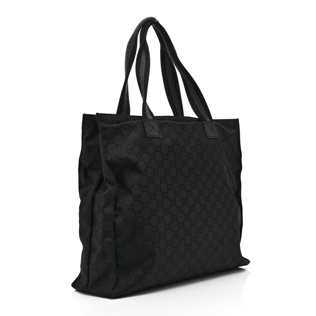 Nylon Monogram Tote Black wholesalehk.shop