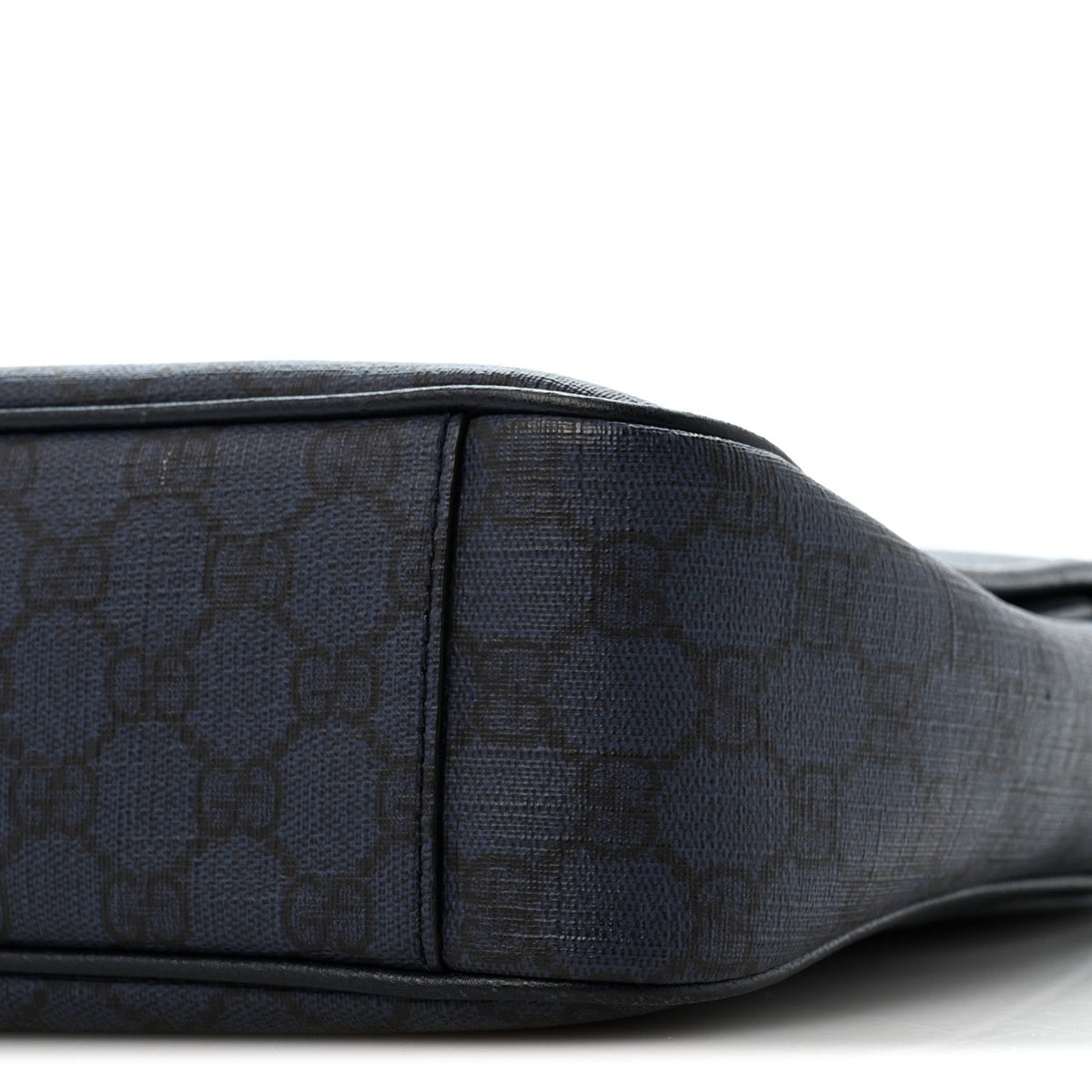 Tender GG Supreme Monogram Textured Dollar Calfskin Ophidia Messenger Bag Dark Blue wholesalehk.shop