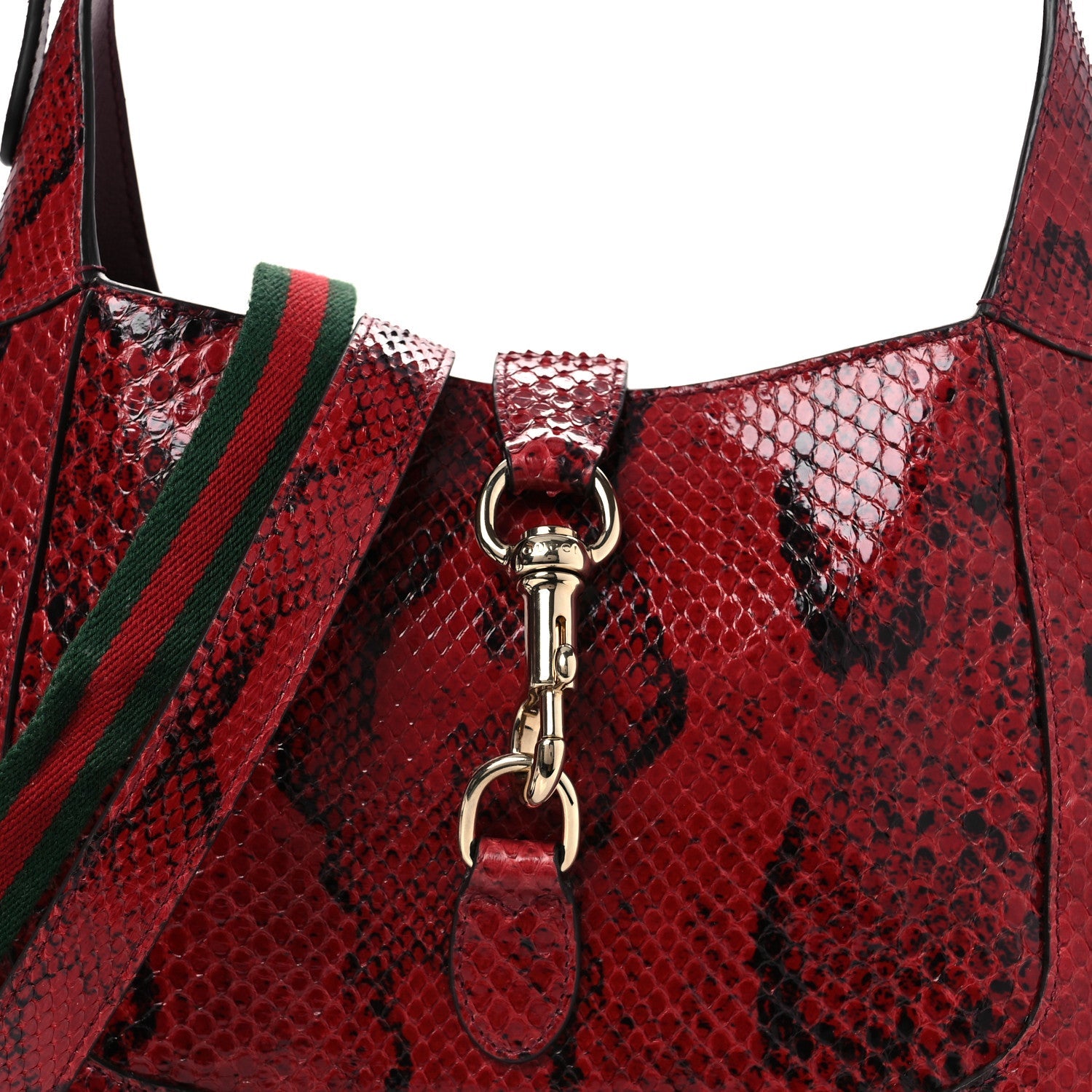 Snakeskin Web Small Jackie 1961 Hobo Rosso Ancora £¨ Direct shipment via from wholesalehk.shop