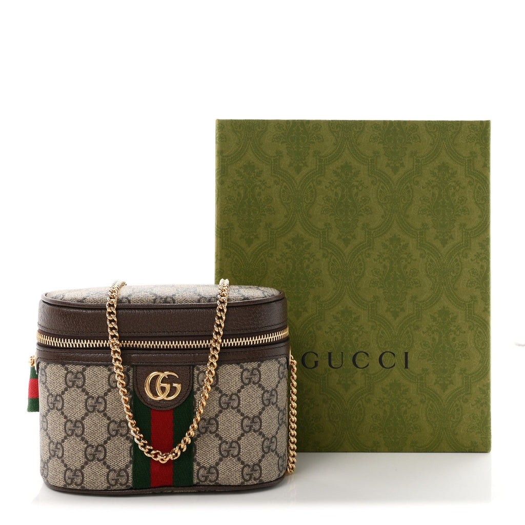 GG Supreme Monogram Textured Dollar Calfskin Web Ophidia Belt Bag 75 30 Beige Ebony New Acero wholesalehk.shop