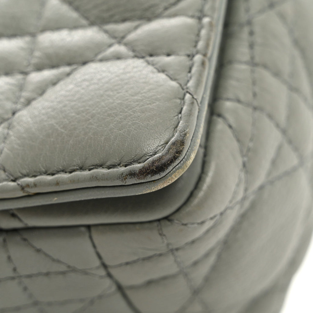 Calfskin Cannage Small Caro Bag Grey wholesalehk.shop