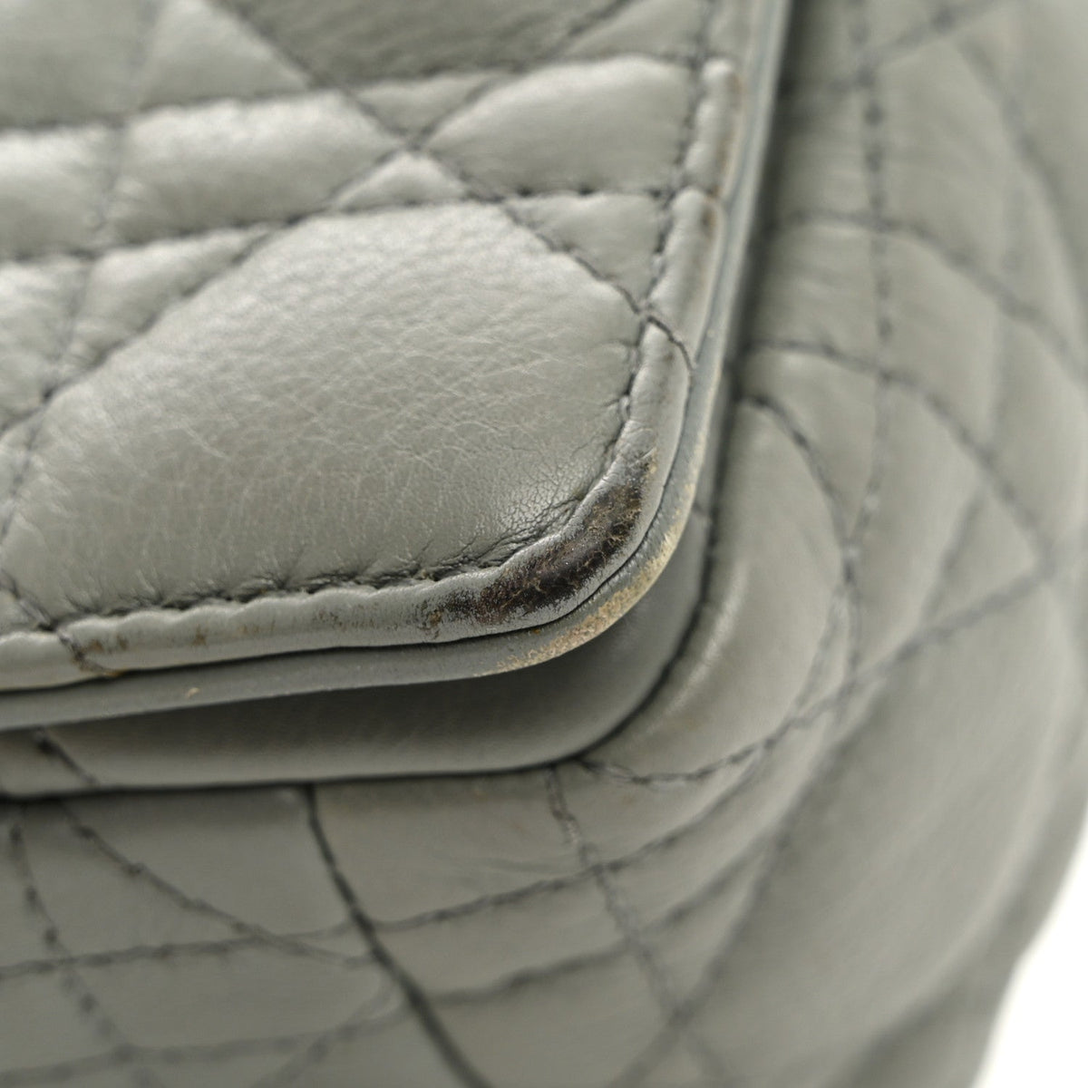 Calfskin Cannage Small Caro Bag Grey wholesalehk.shop