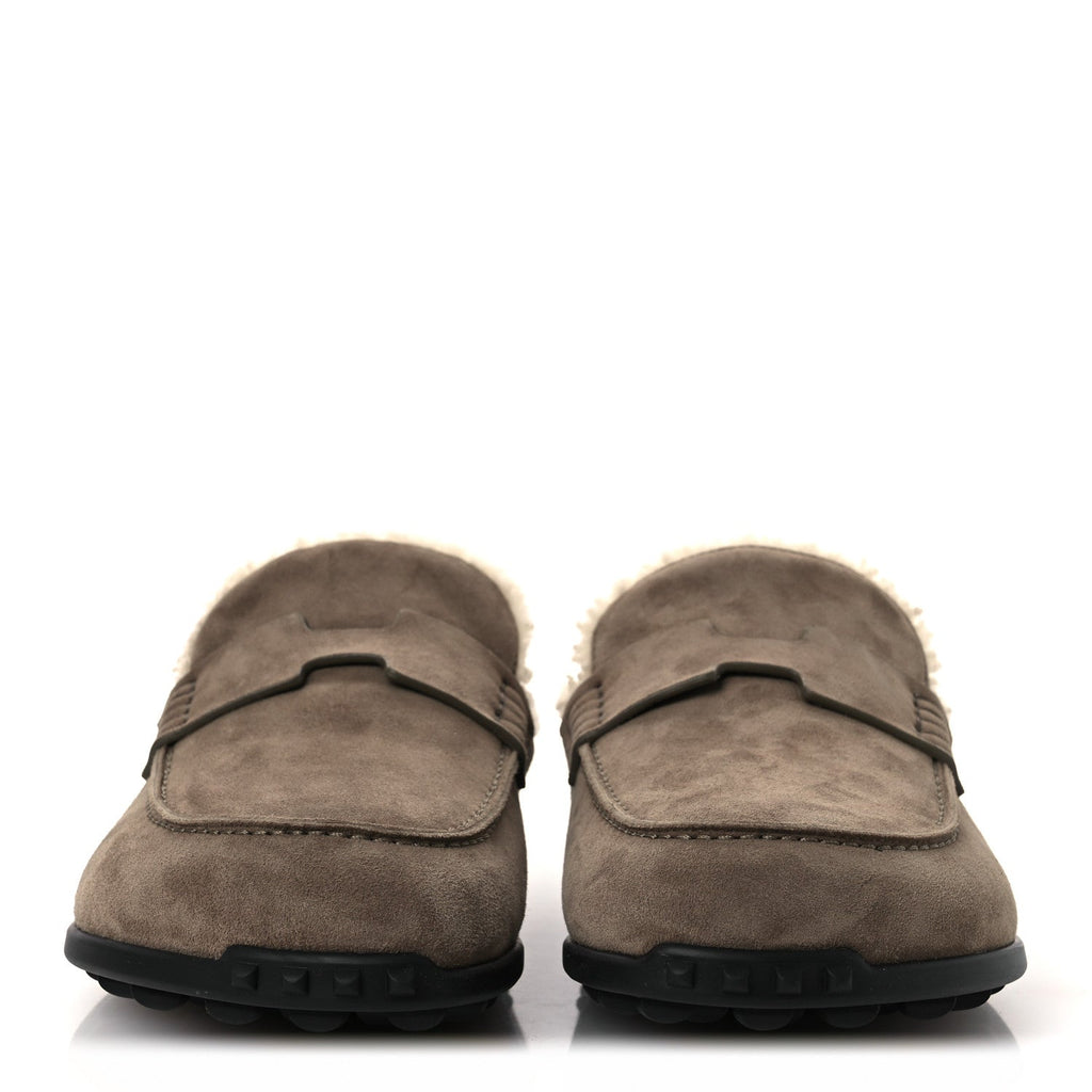 Suede Goatskin Shearling Go Mules 38 Brun Frume Ecru wholesalehk.shop