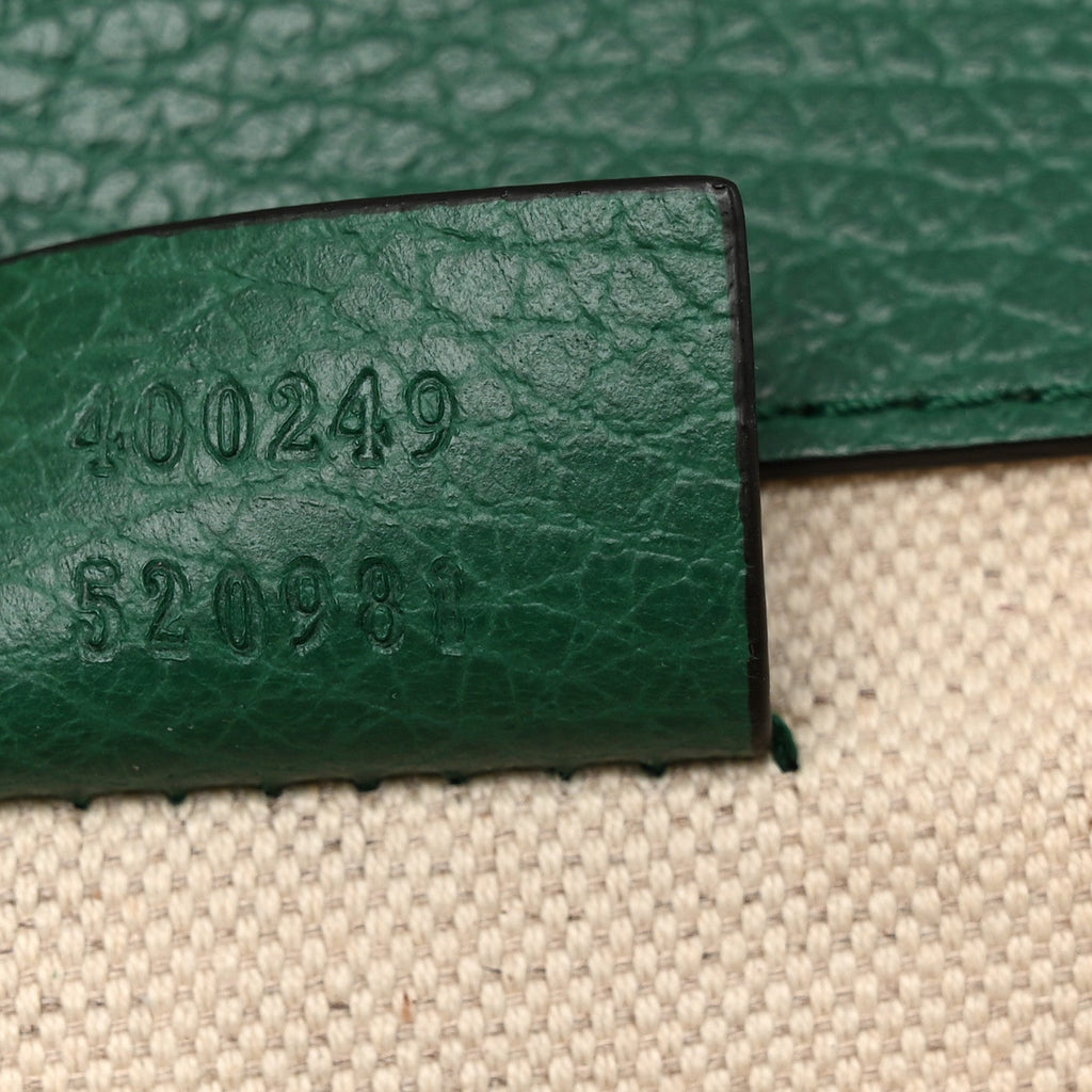 Pebbled Calfskin Small Dionysus Shoulder Bag Emerald wholesalehk.shop