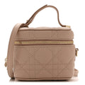 Lambskin Cannage Micro Lady Dior Vanity Case Rose Des Vents wholesalehk.shop