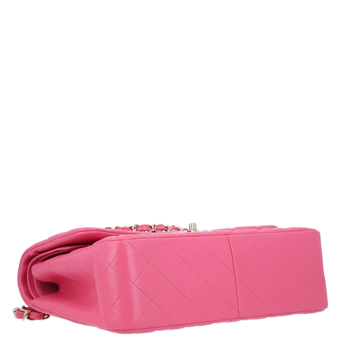 Caviar Quilted Jumbo Double Flap Pink wholesalehk.shop