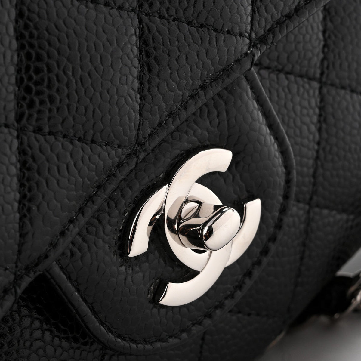 Caviar Quilted Medium Double Flap Black wholesalehk.shop