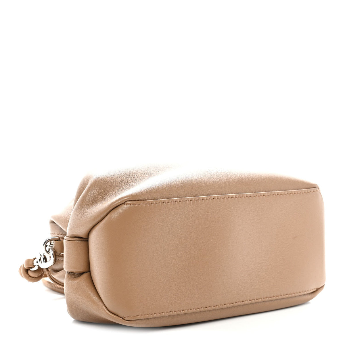 Supple Lambskin Bow Pouch Camel wholesalehk.shop