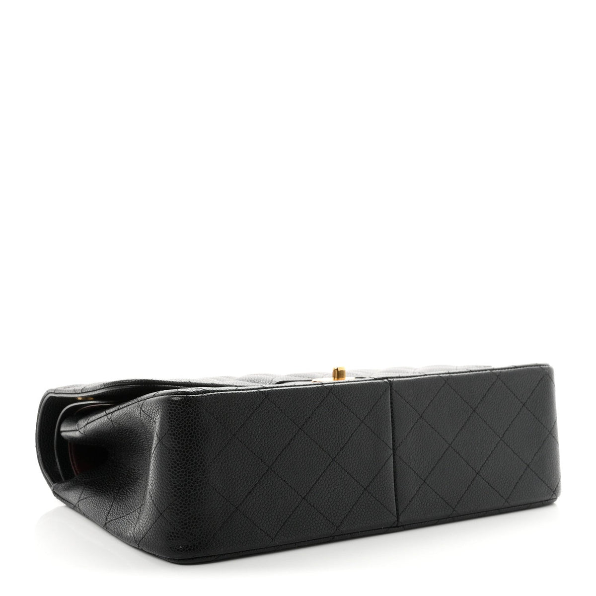 Caviar Quilted Jumbo Double Flap Black wholesalehk.shop