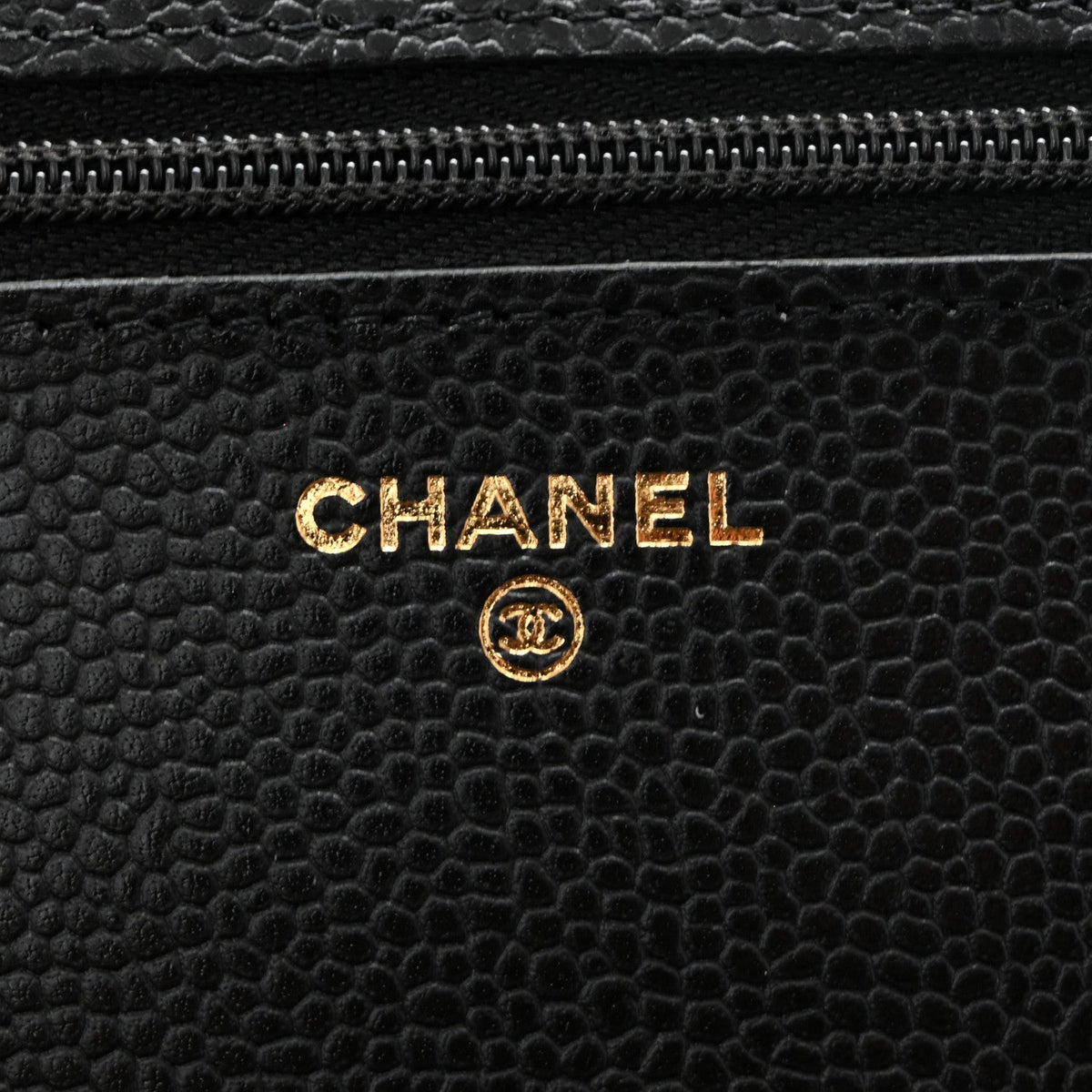 Caviar Quilted CC Turnlock Wallet On Chain WOC Black wholesalehk.shop