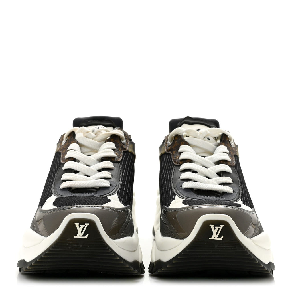 Monogram Calfskin Run 55 Sneakers 39 Black £¨ Direct shipment via from wholesalehk.shop