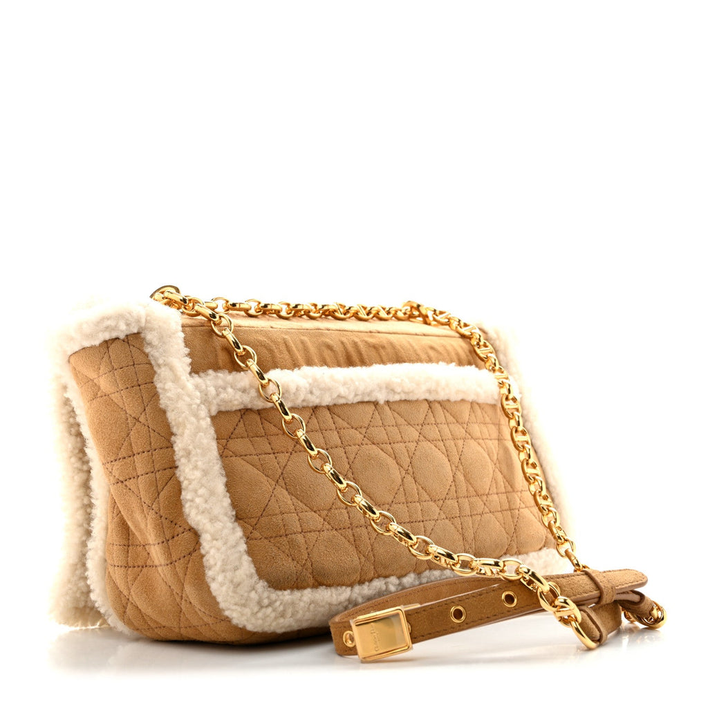 Shearling Cannage Large Caro Bag Camel wholesalehk.shop