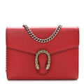 Calfskin Mini Dionysus Chain Wallet Hibiscus Red wholesalehk.shop