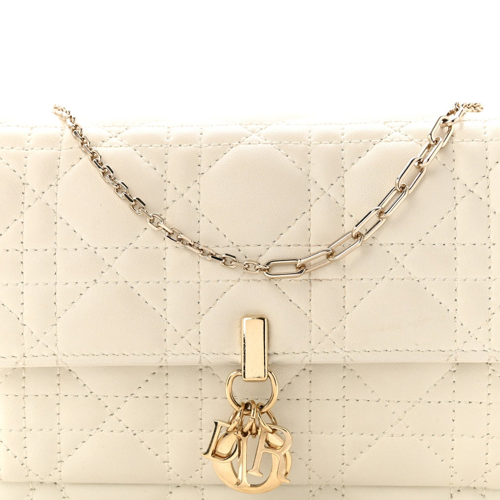 Lambskin Cannage Chain My Dior Daily Chain Pouch Latte wholesalehk.shop