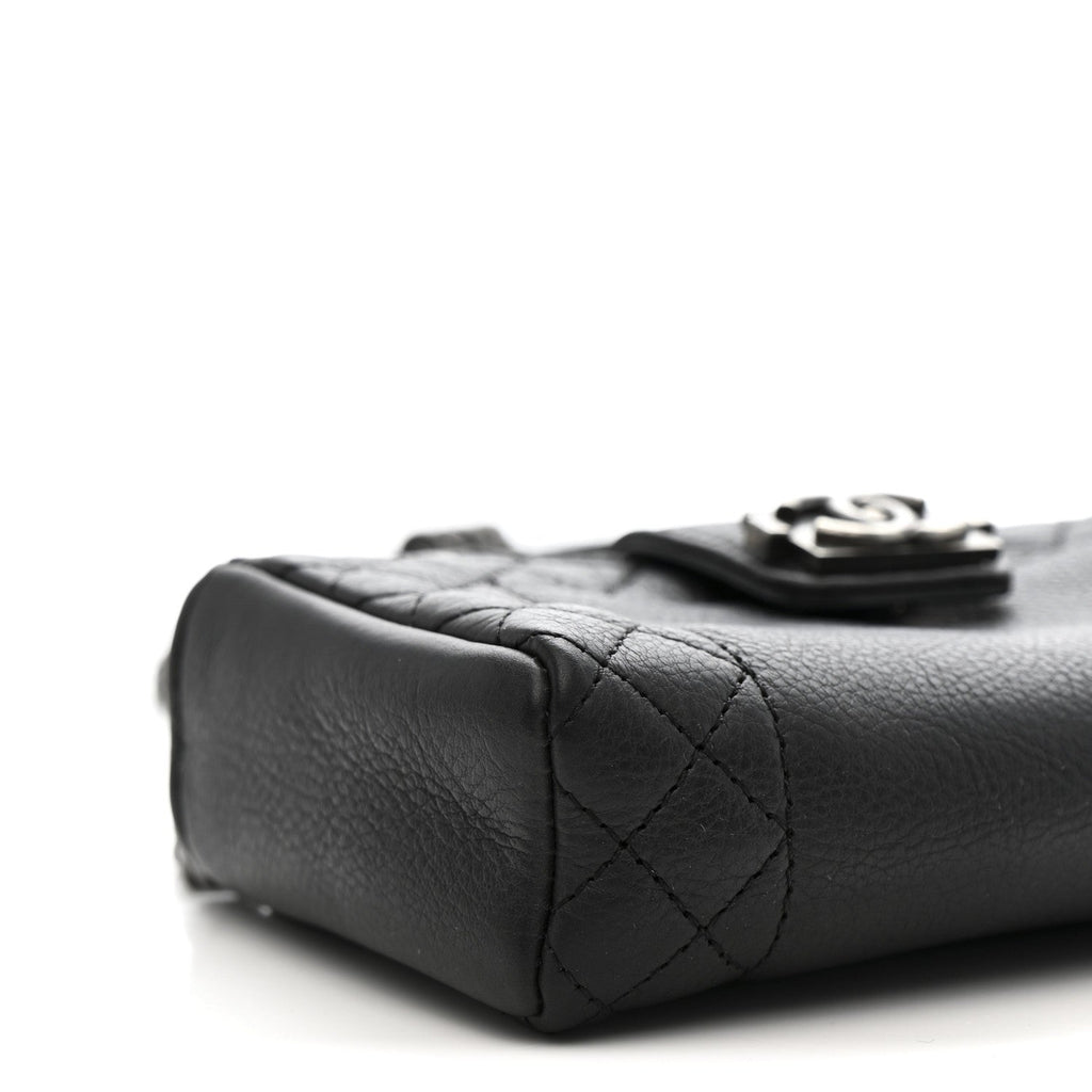 Calfskin Boy Reverso Mini Pochette Black wholesalehk.shop