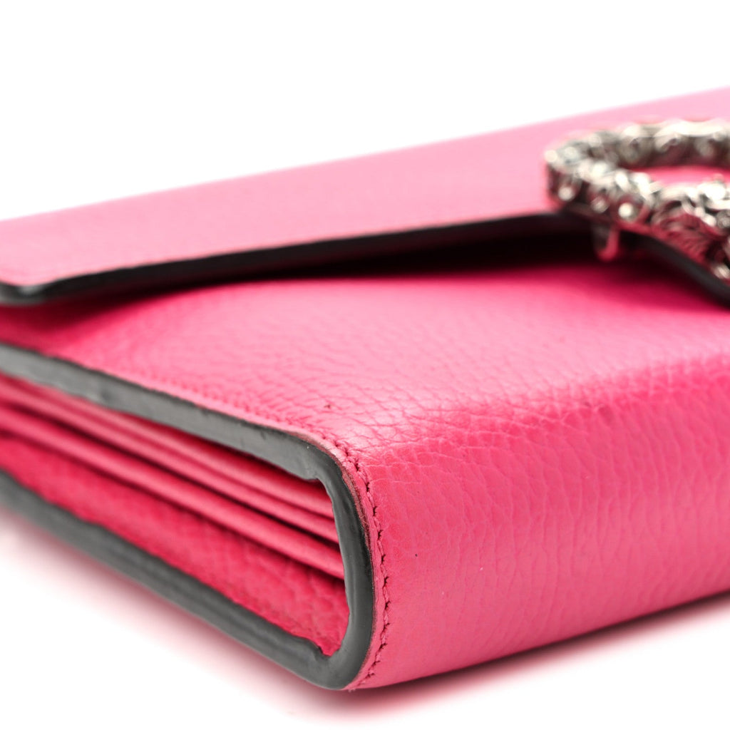 Dollar Calfskin Crystal Mini Dionysus Chain Wallet Box Pink wholesalehk.shop
