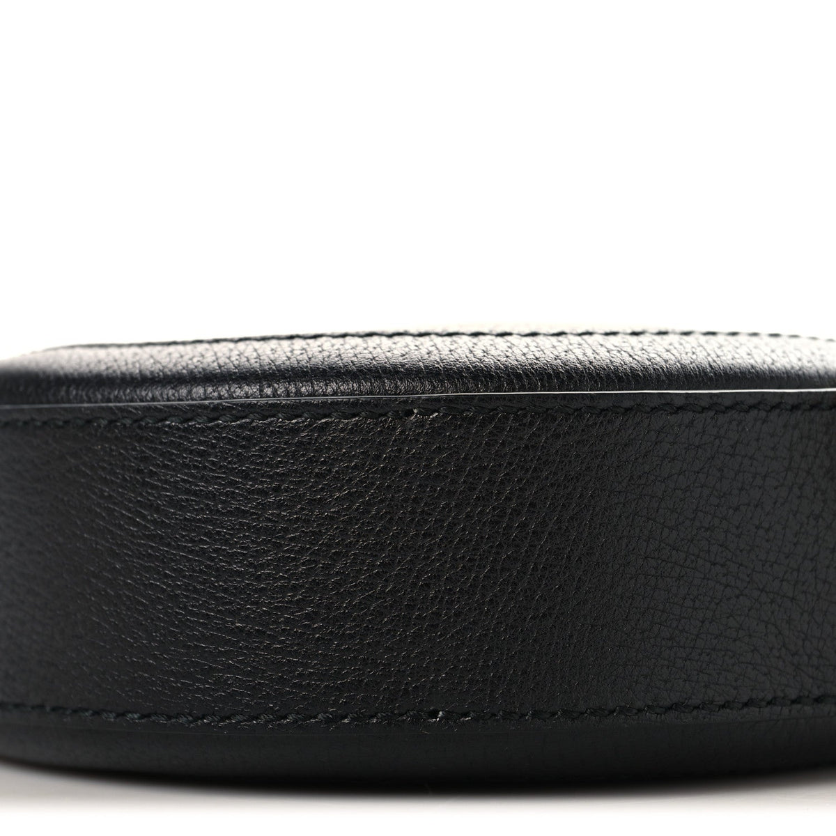 Grained Calfskin Web Mini Ophidia Round Shoulder Bag Black wholesalehk.shop