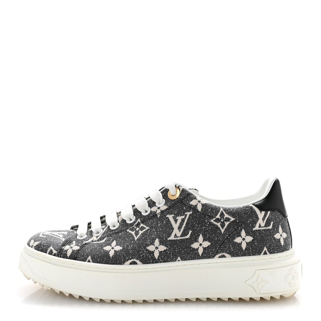 Denim Monogram Time Out Sneakers 38 £¨ Direct shipment via from wholesalehk.shop