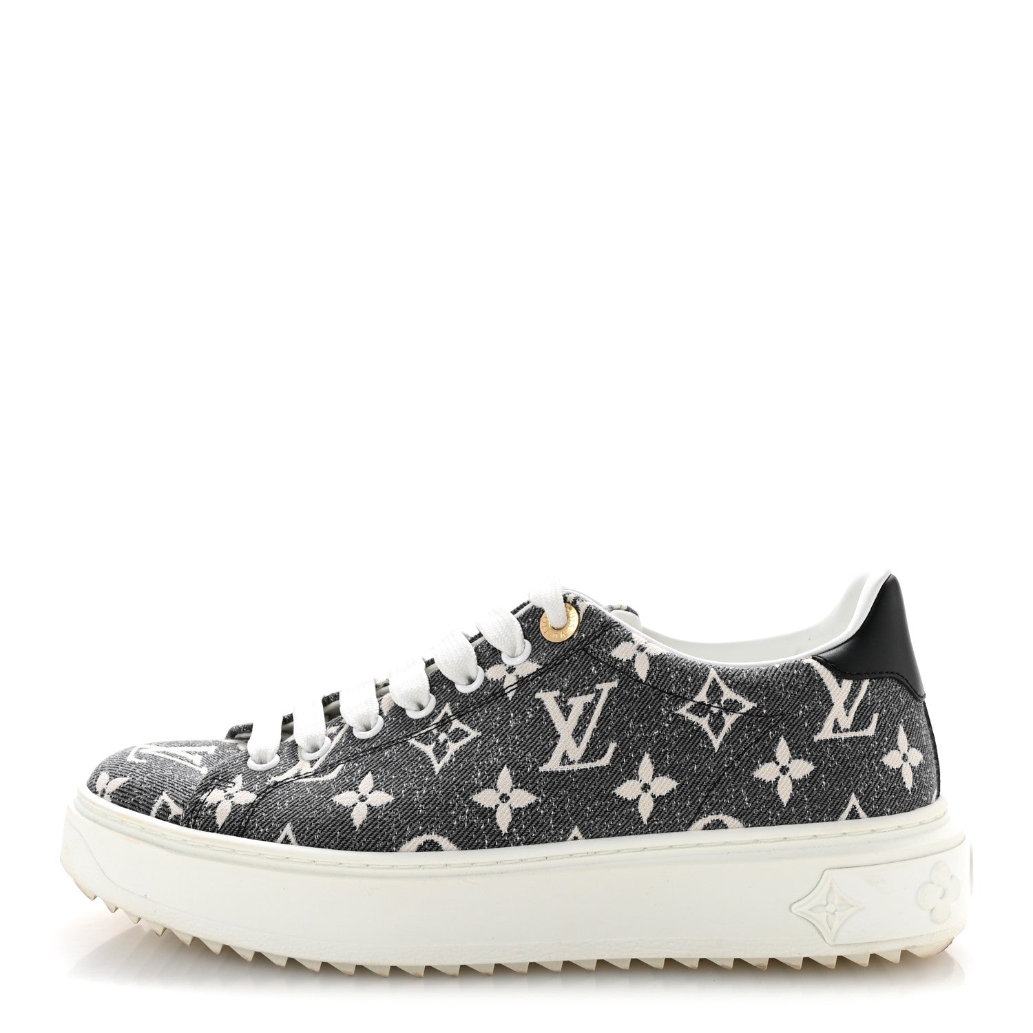 Denim Monogram Time Out Sneakers 38 £¨ Direct shipment via from wholesalehk.shop