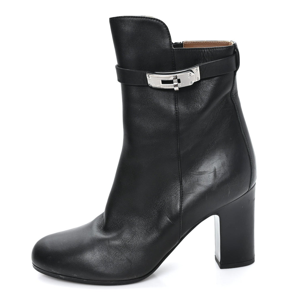 Calfskin Saint Germain Ankle Boots 37.5 Black wholesalehk.shop