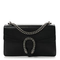Pebbled Calfskin Small Dionysus Shoulder Bag Black wholesalehk.shop