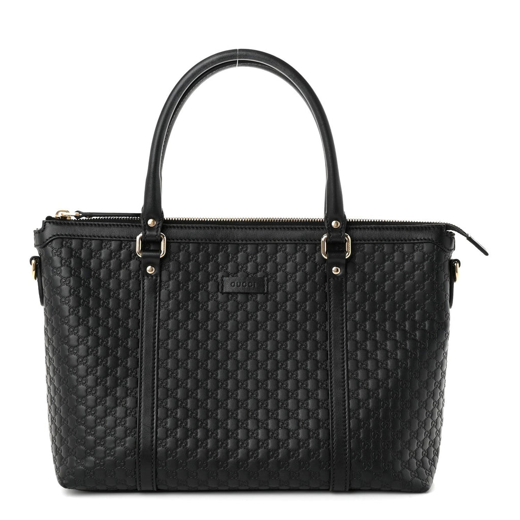 Soft Microguccissima Small Zippered Satchel Black £¨ Direct shipment via from wholesalehk.shop