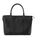 Soft Microguccissima Small Zippered Satchel Black £¨ Direct shipment via from wholesalehk.shop