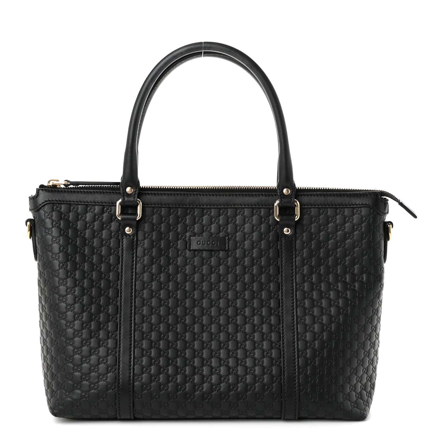 Soft Microguccissima Small Zippered Satchel Black £¨ Direct shipment via from wholesalehk.shop