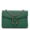 Calfskin Mini Dionysus Chain Wallet Emerald wholesalehk.shop