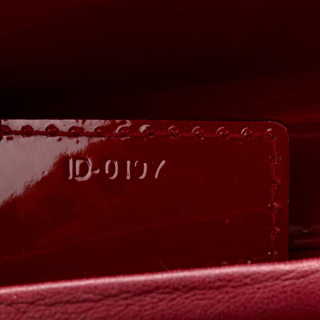 Patent Cannage Medium Lady Dior Red wholesalehk.shop