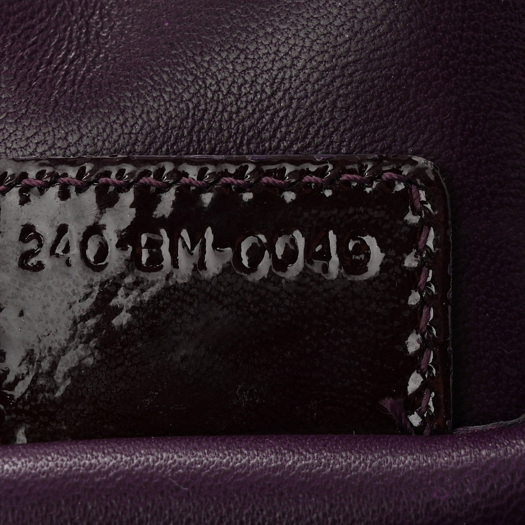Patent Cannage Lady Dior Chain Wallet Purple wholesalehk.shop