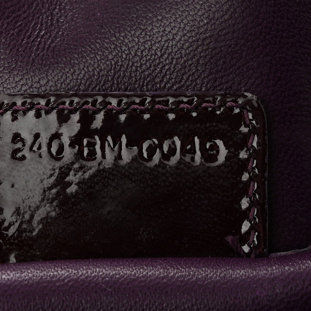 Patent Cannage Lady Dior Chain Wallet Purple wholesalehk.shop